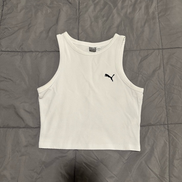 Puma Women's Classic White Tank Top - Picture 1 of 2